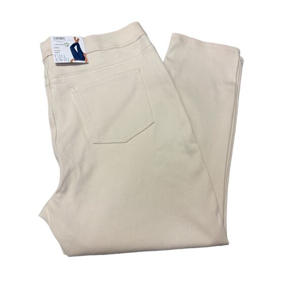 Time and Tru Cream pull-on Capri jeggings size XL - Picture 1 of 7